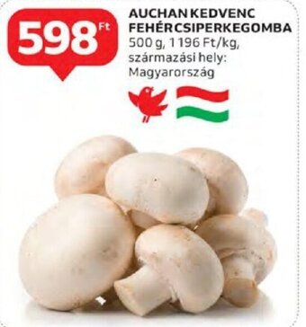 Auchan Auchan kedvenc fehér csiperkegomba 500 g ajánlat