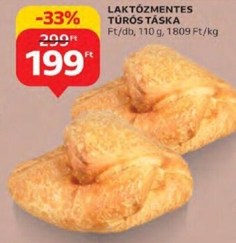 Auchan Laktózmentes túrós táska 110 g ajánlat
