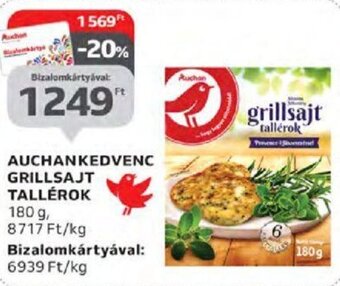 Auchan Auchan kedvenc grillsajt tallérok 180 g ajánlat