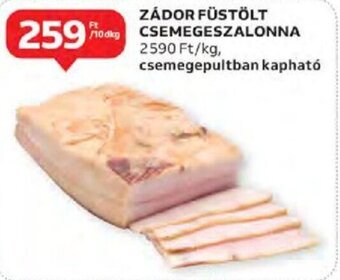 Auchan Zádor Füstölt csemegeszalonna 10 dkg ajánlat