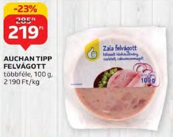 Auchan Auchan Tipp felvágott 100 g ajánlat