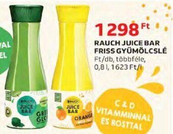 Auchan Rauch Juice bar friss gyümölcslé 0,8 l ajánlat