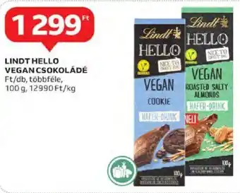 Auchan Lindt Hello vegan csokoládé 100 g ajánlat