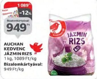 Auchan Auchan kedvenc jázmin rizs 1 kg ajánlat
