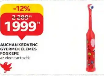 Auchan Auchan kedvenc gyermek elemes fogkefe 1 db ajánlat