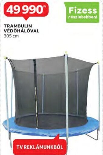 Trambulin védőhálóval 1 db