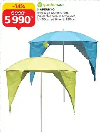 Auchan Gardenstar Napernyő 1 db ajánlat