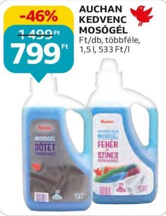 Auchan Auchan kedvenc mosógél 1,5 l ajánlat