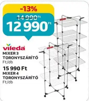 Auchan Vileda Mixer 3 toronyszárító 1 db ajánlat