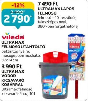 Auchan Vileda Ultramax felmosó utántöltő 1 db ajánlat