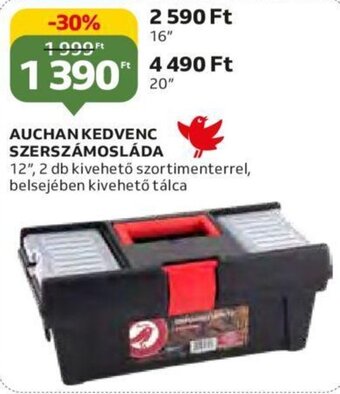 Auchan Auchan kedvenc szerszámosláda 1 db ajánlat