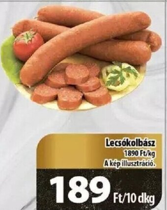 Coop Lecsókolbász 10 dkg ajánlat
