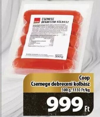 Coop Coop Csemege debreceni kolbász 300 g ajánlat