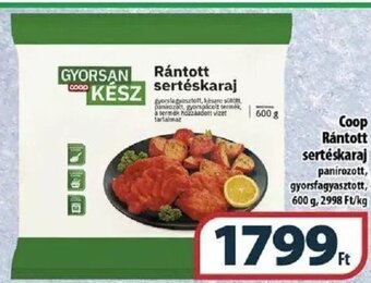 Coop Coop Rántott sertéskaraj 600 g ajánlat