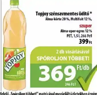 Topjoy szénsavmentes üdítő 1,5 l
