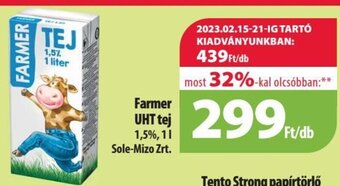Coop Farmer uht tej 1 l ajánlat