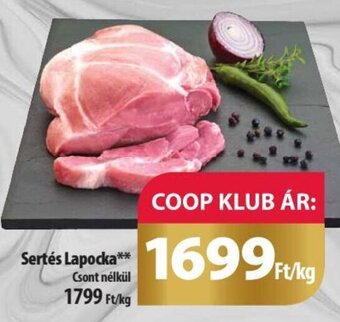 Coop Sertés Lapocka 1 kg ajánlat