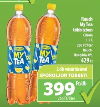 Coop Rauch My tea több ízben 1,5 l ajánlat