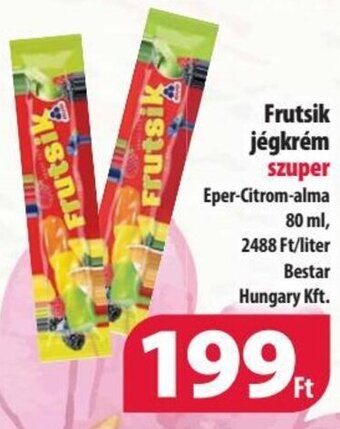 Coop Frutsik jégkrém 80 ml ajánlat
