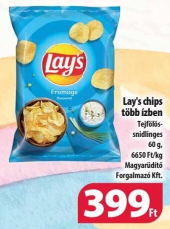 Coop Lay's chips több ízben 60 g ajánlat