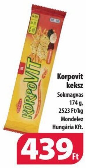 Győri Édes Korpovit keksz 174 g
