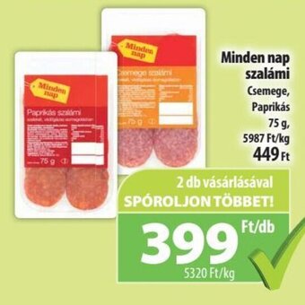 Coop Minden nap szalámi 75 g ajánlat
