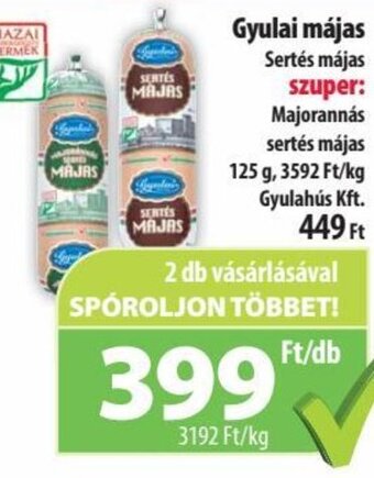 Coop Gyulai májas 125 g ajánlat