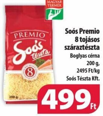 Coop Soós Premio 8 tojásos száraztészta 200 g ajánlat