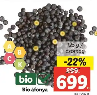 Lidl Bio áfonya 125 g ajánlat