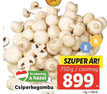 Lidl Csiperkegomba 750 g ajánlat
