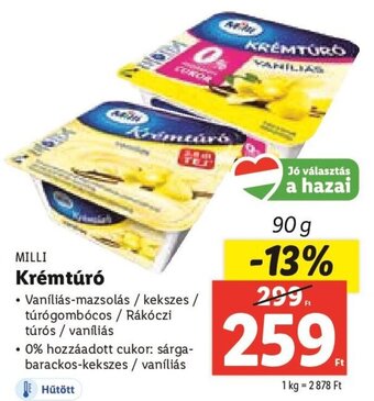 Milli Krémtúró 90 g