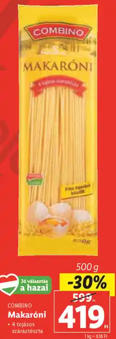 Lidl Combino Makaróni 500 g ajánlat