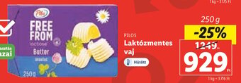Lidl Pilos Laktózmentes vaj 250 g ajánlat
