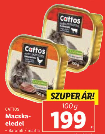 Lidl Cattos Macska- eledel 100 g ajánlat