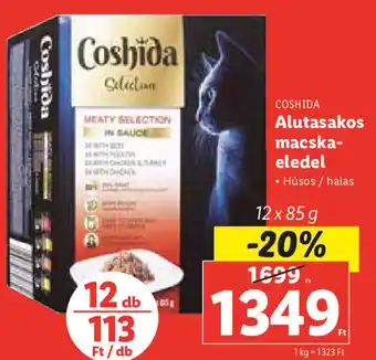 Lidl Coshida Alutasakos macska-eledel 12 x 85 g ajánlat
