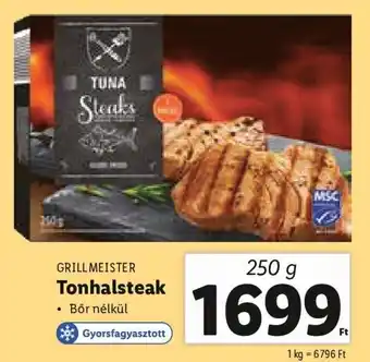 Lidl Grillmeister Tonhalsteak 250 g ajánlat