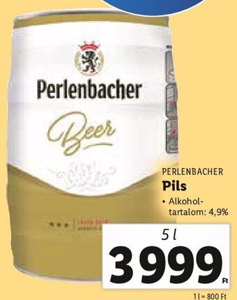 Lidl Perlenbacher Pils 5 l ajánlat
