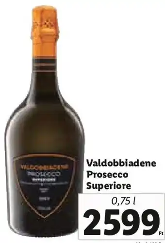 Lidl Valdobbiadene Prosecco Superiore 0,75 l ajánlat