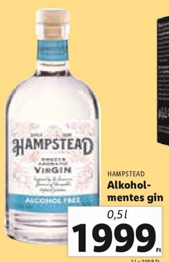 Lidl Hampstead Alkohol-mentes gin 0,5 l ajánlat