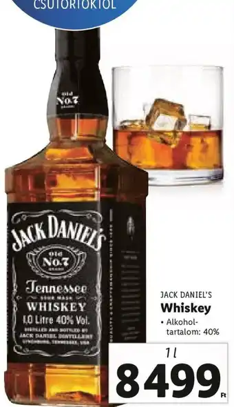 Lidl Jack Daniel's Whisky 1 l ajánlat