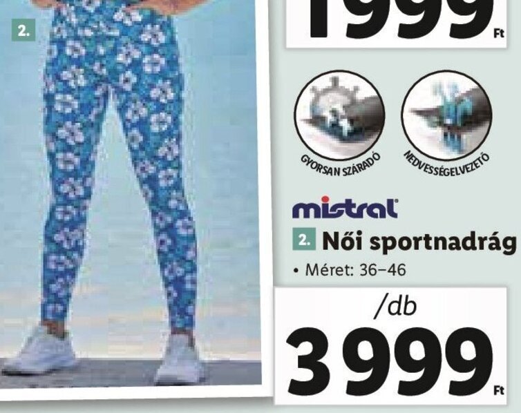Lidl Mistral Női sportnadrág 1 db ajánlat