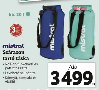 Lidl Mistral Szárazon tartó táska 1 db ajánlat