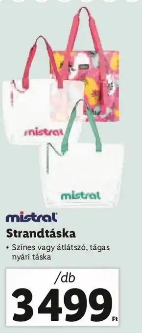 Lidl Mistral Strandtáska 1 db ajánlat