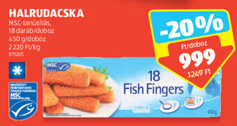 ALDI Halrudacska 450 g ajánlat