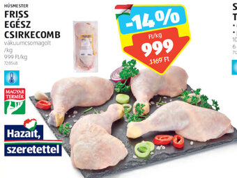 ALDI Húsmester Friss egész csirkecomb 1 kg ajánlat