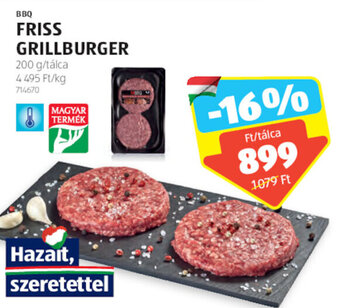 ALDI Bbq Friss grillburger 200 g ajánlat