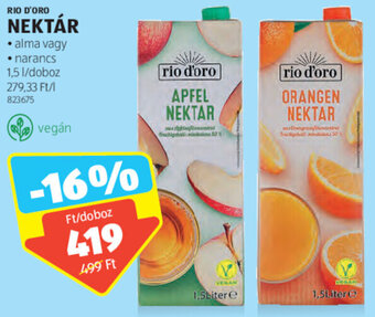 ALDI Rio d'Oro Nektár 1,5 l ajánlat