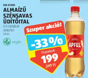 ALDI Rio d'Oro Almaízű szénsavas üdítőital 0,5 l ajánlat