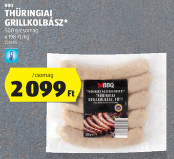 ALDI Bbq Thüringiai grillkolbász 500 g ajánlat