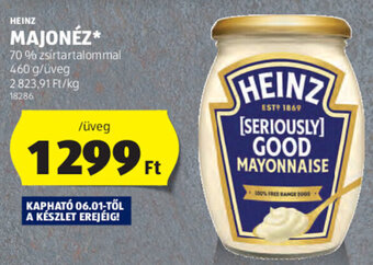 ALDI Heinz Majonéz 460 g ajánlat